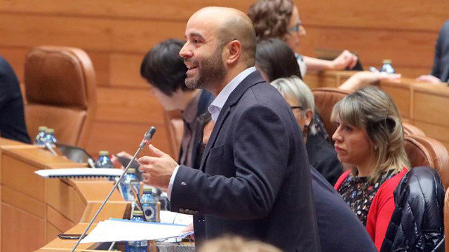 Luis Villares, en el Parlamento