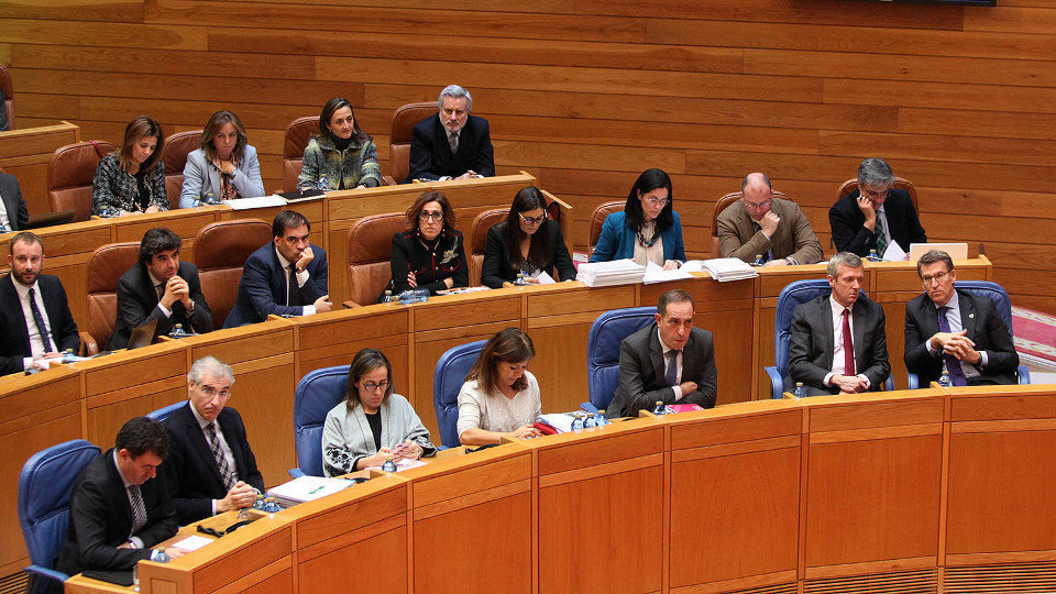 Bancada popular en el Parlamento gallego. PEPE FERRÍN (AGN)