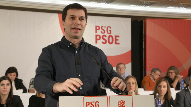 Gonzalo Caballero en el Comité Nacional del PSdeG.  PEPE FERRÍN