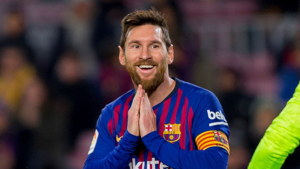 Leo Messi, durante el partido de vuelta de octavos de Copa entre el Barça y el Levante. JOAN MONFORT (EFE)