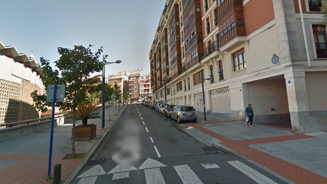O suceso ocorreu nunha vivenda da rúa Ugalde de Bilbao. GOOGLE MAPS