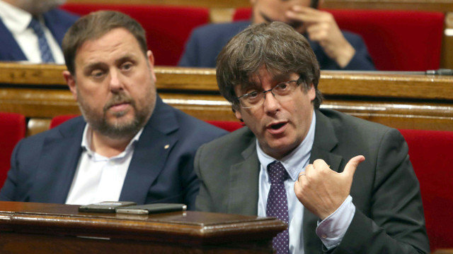 Puigdemont e Junqueras nunha imaxe de arquivo. EFE