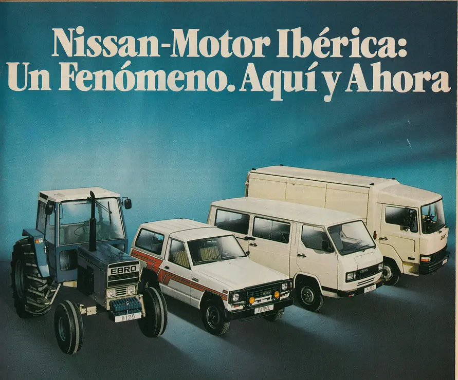 Gama Nissan Motor Ibérica en 1984. EP