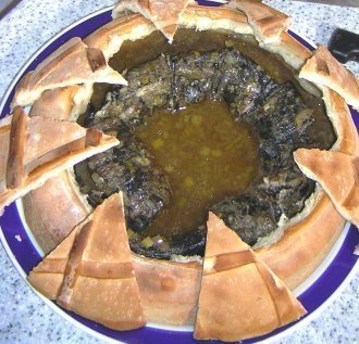 Famoso 'timbal' (empanada) de lamprea del Chef Rivera (Foto: I.P.)