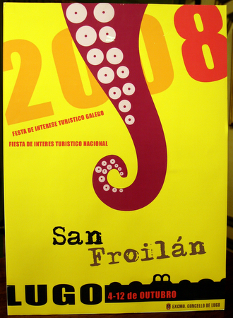 Cartel de las fiestas de San Froilán de 2008 (Galiciae)