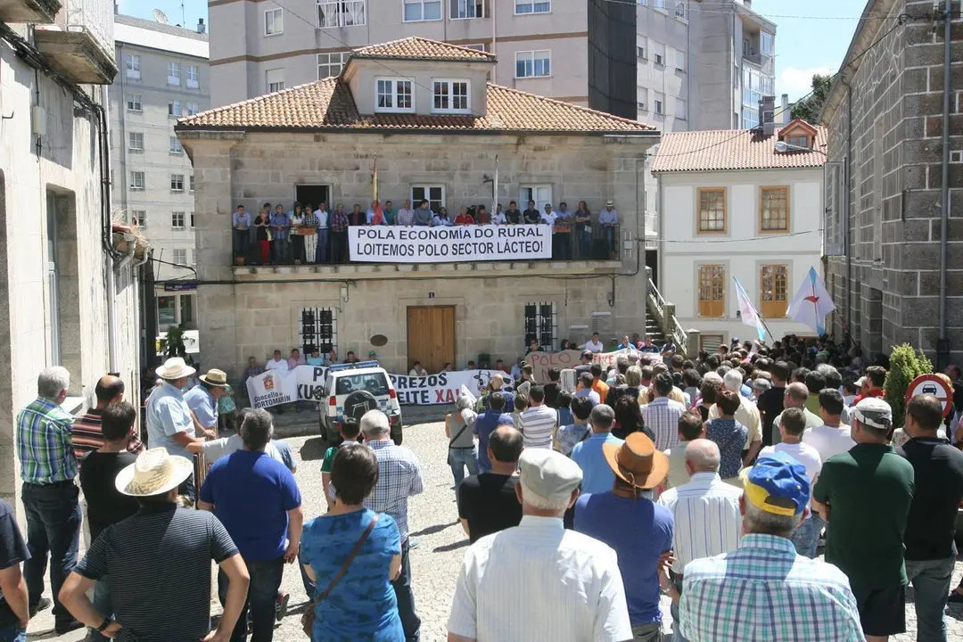 Tractorada en Chantada