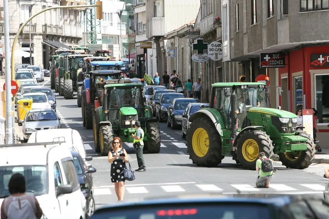 Tractorada en Chantada