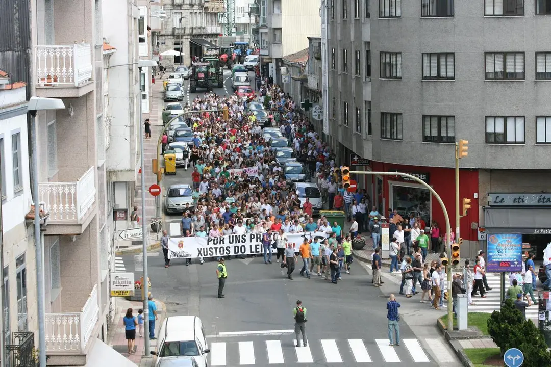 Tractorada en Chantada