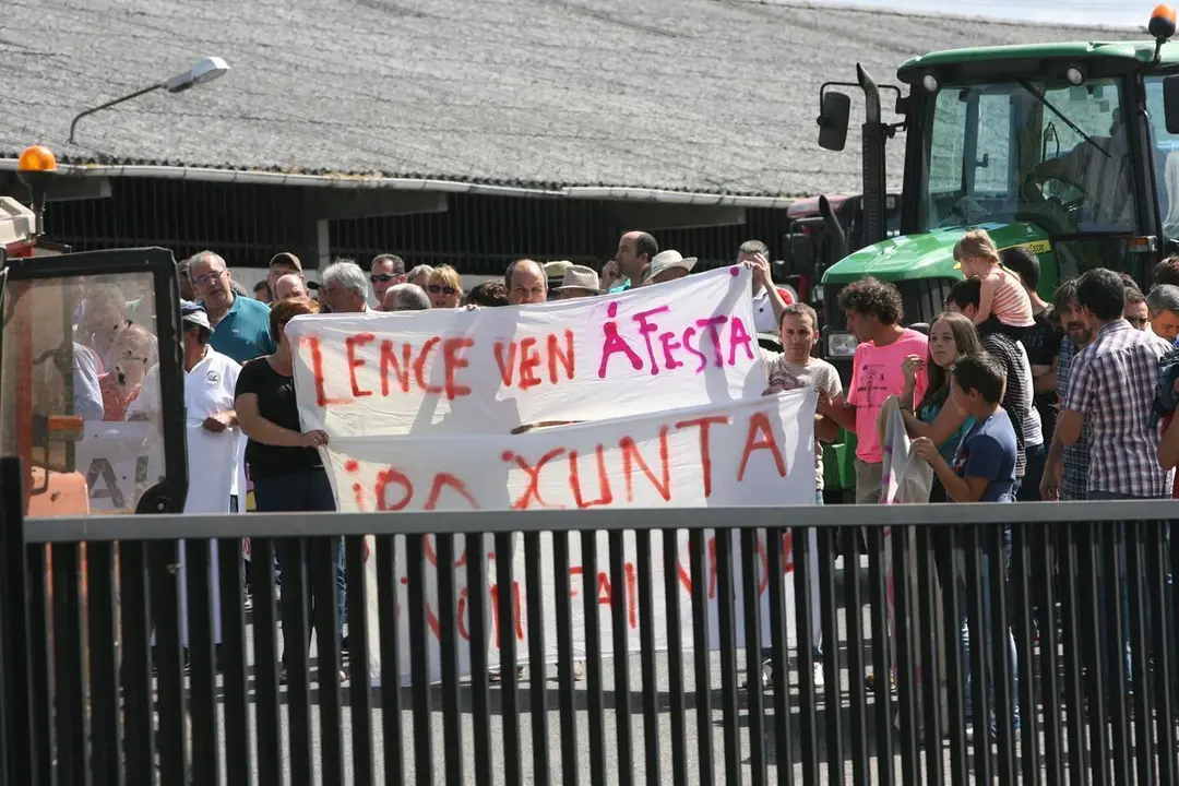 Tractorada en Chantada