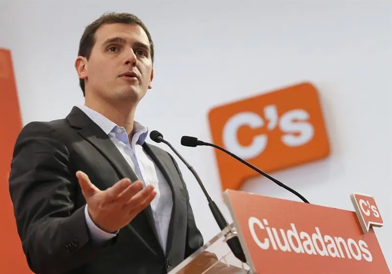 Albert Rivera, en una rueda de prensa