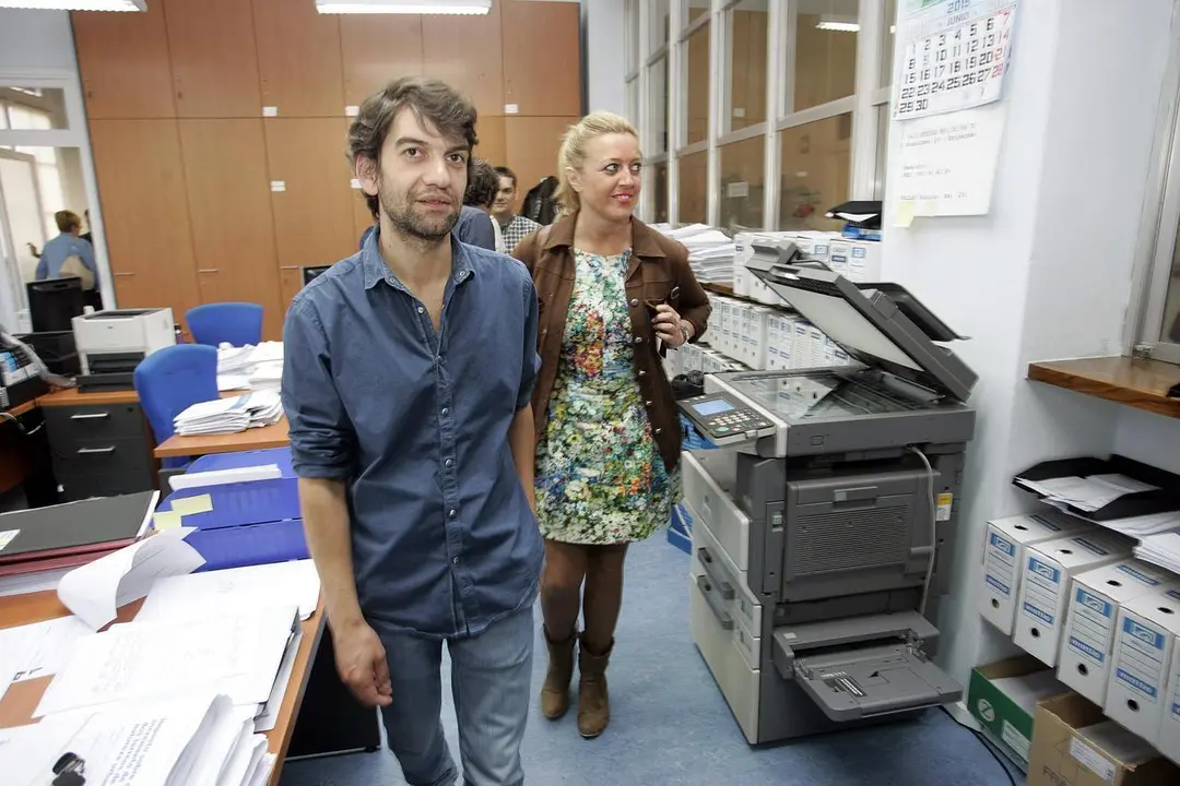 El alcalde de Ferrol, Jorge Suárez, y Beatriz Sestayo