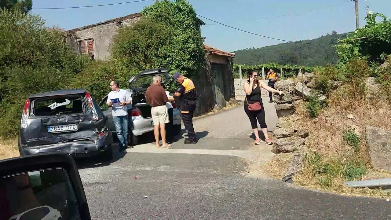 Accidente en Caldas de Reis