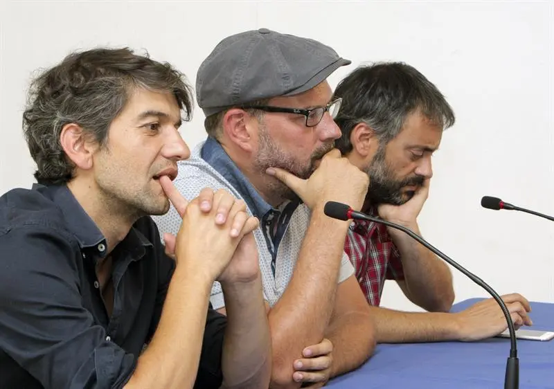 Jorge Suárez, Martiño Noriega y Xulio Ferreiro