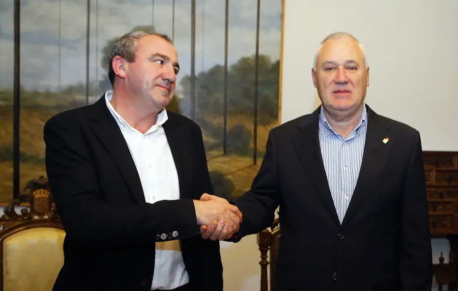 Darío Campos y Manuel Martínez, en la Diputación