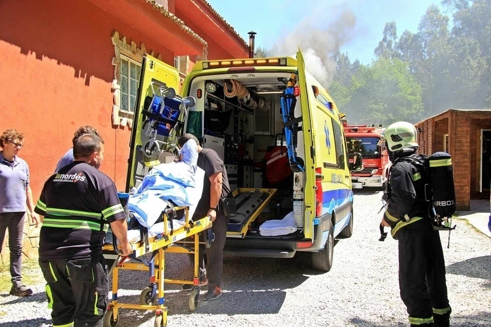 Traslado del herido a un centro hospitalario