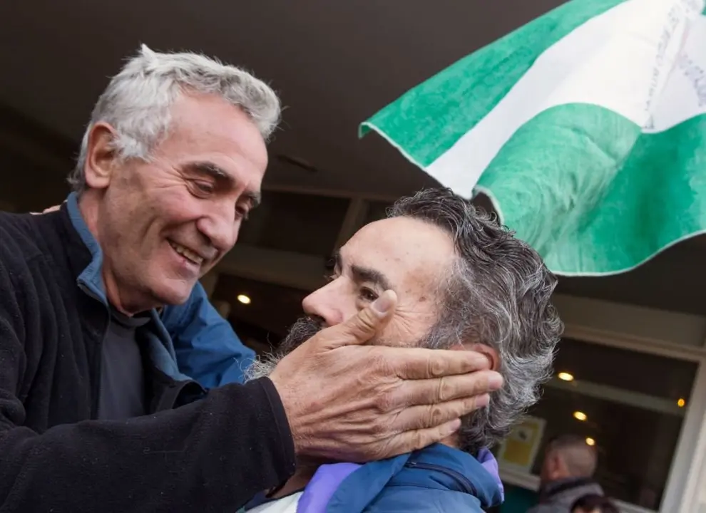 Diego Cañamero con Juan Manuel Sánchez Gordillo. AEP