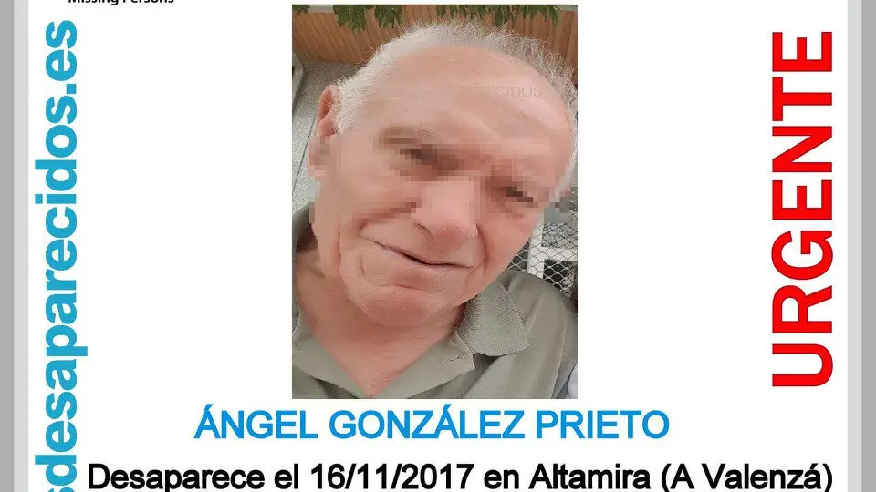 Hombre desaparecido en Barbadás. TWITTER