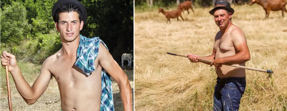 Dos de los pastores del calendario. MIGUEL SILVA