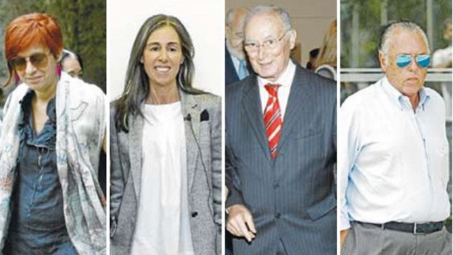 Sandra Ortega, Felipa Jove, Luis Fernández y Juan Carlos Cebrián. AEP