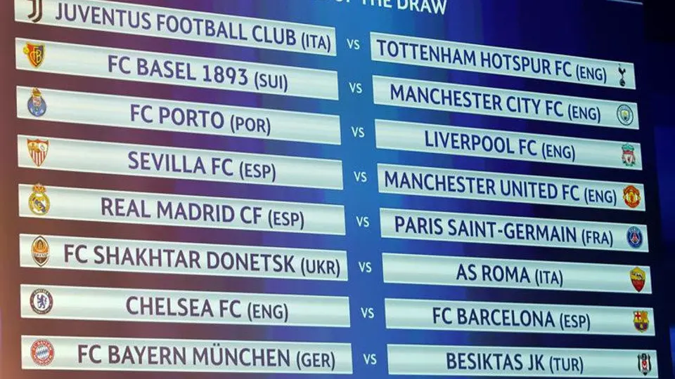 Sorteo de la Champions. SALVATORE DI NOLFI (EFE)