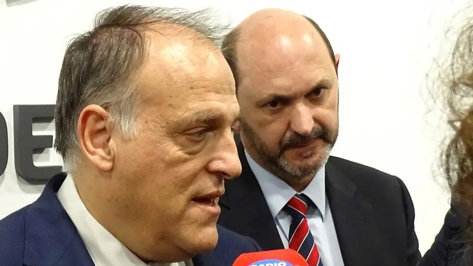 el presidente de la LaLiga, Javier Tebas.AEP