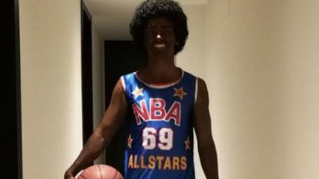 Griezmann disfrazado de jugador de la NBA. INSTAGRAM