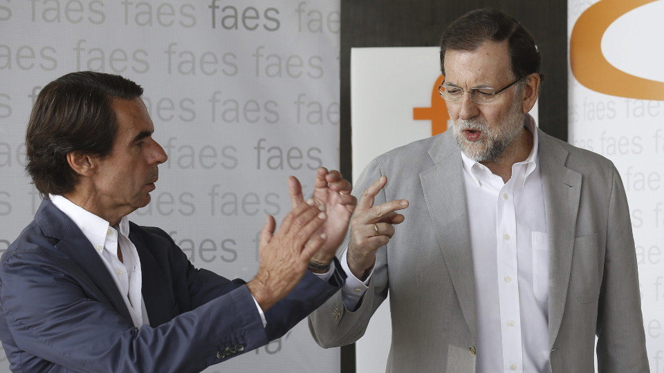 Aznar y Rajoy. EFE