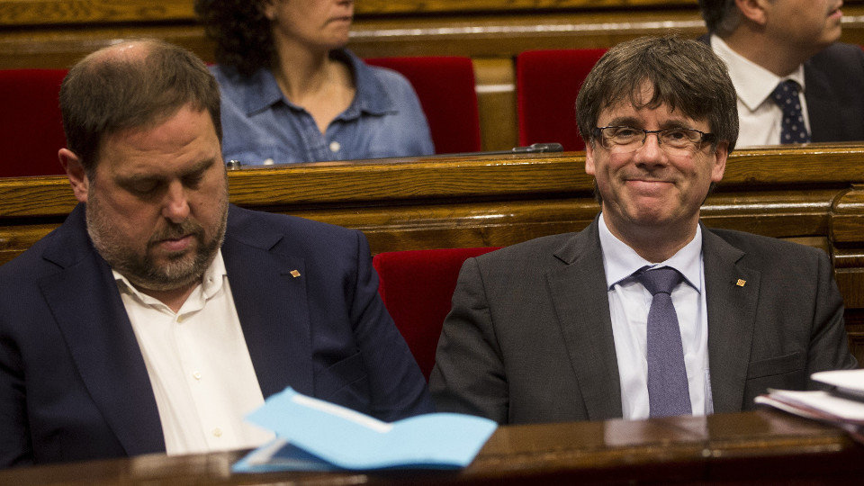Oriol Junqueras y Carles Puigdemont, en una imagen de archivo. EFE