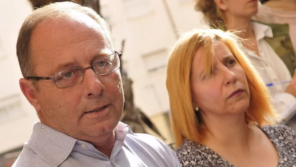 Antonio y Marta, pades de Marta del Castillo. RAÚL CARO (EFE)
