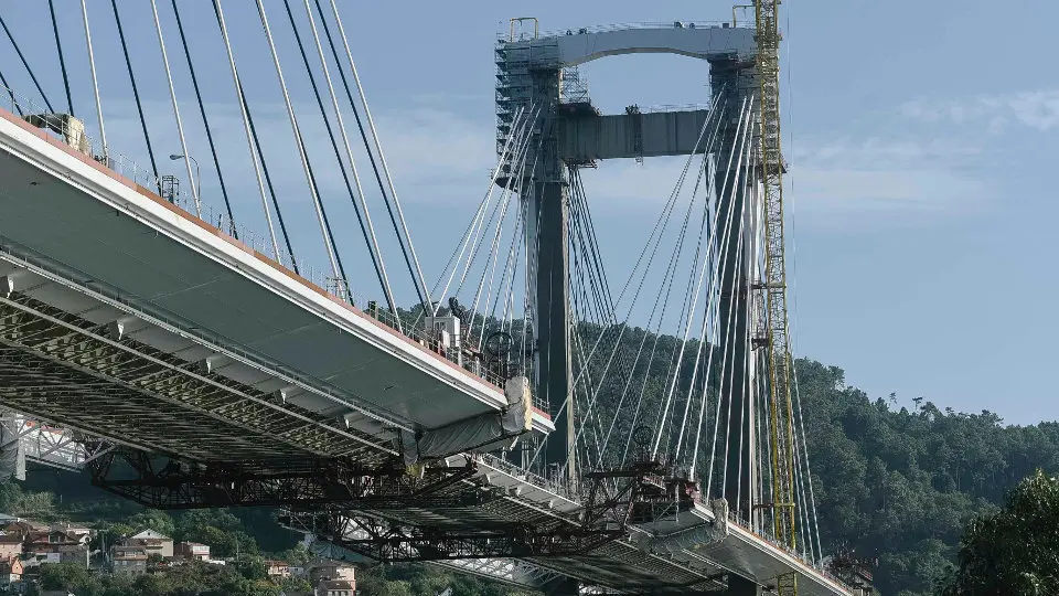 Obras de la ampliación del puente de Rande. ALBA SOTELO