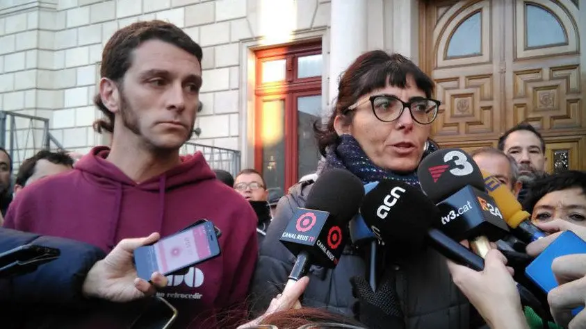 Los dos ediles de la CUP sobre los que pesa la orden de arresto. CUP-Reus