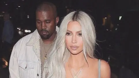 Kanye West y Kim Kardashian. INSTAGRAM