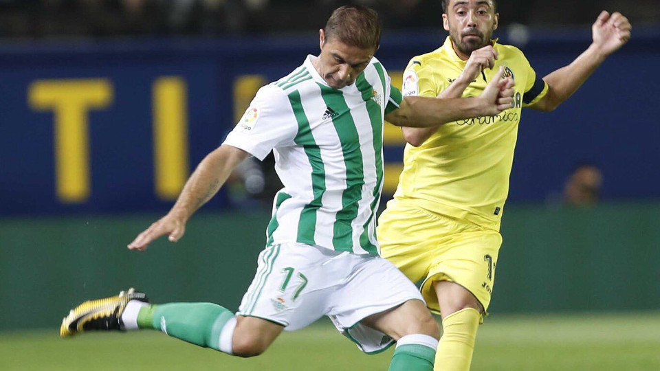 Joaquín en un partido frente al Villarreal. TWITTER (@joaquinarte)