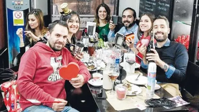 Cena de Navidad 2017 con parte de mi pandilla de Pontevedra