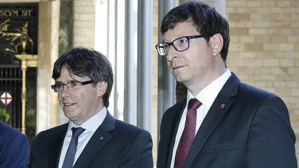 Puigdemont y Mundó. ANDREU DALMAU