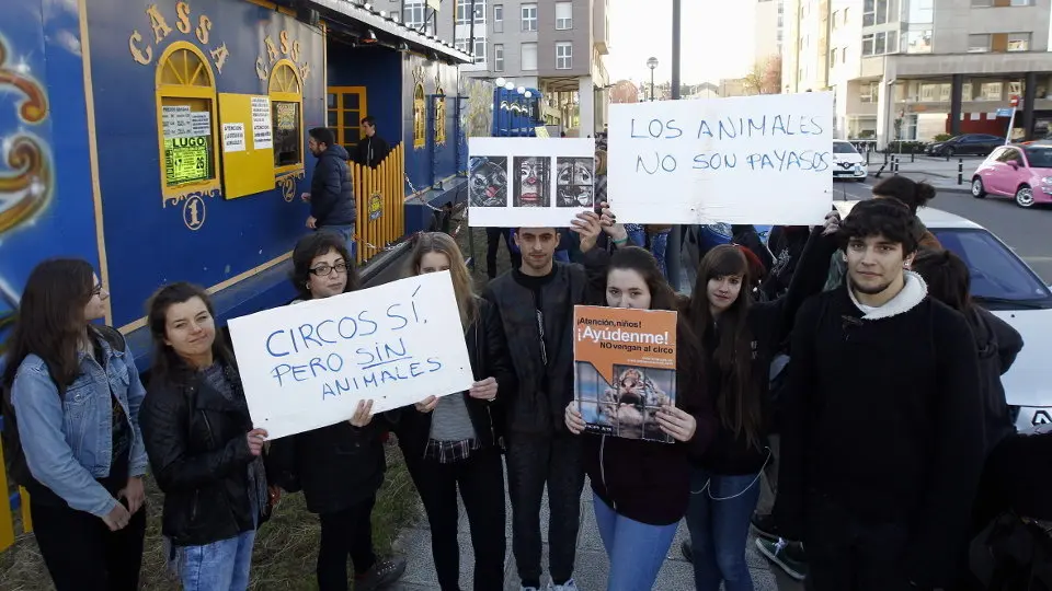 Protesta de Libera! Galicia. XESÚS PONTE