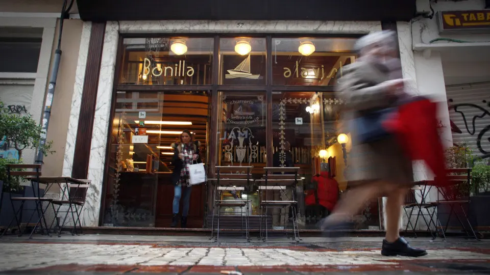 La churrería Bonilla a la Vista de la calle Galera de A Coruña cumple 60 años. CABALAR (EFE)