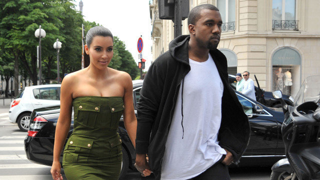 Kim Kardashian y Kanye West. AEP