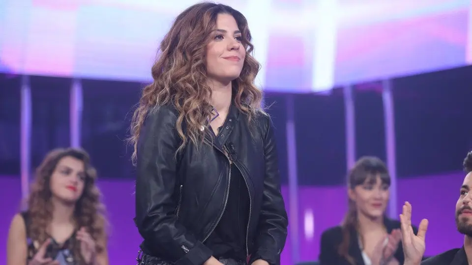 Miriam, tras recibir el veredicto del jurado. TVE