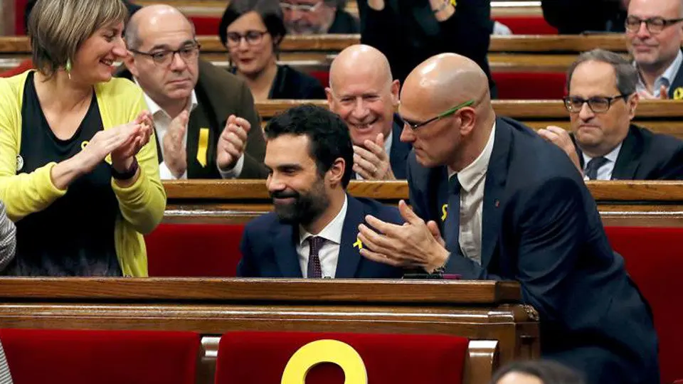 Torrent, tras ser elegido presidente del Parlament. ALBERTO ESTÉVEZ