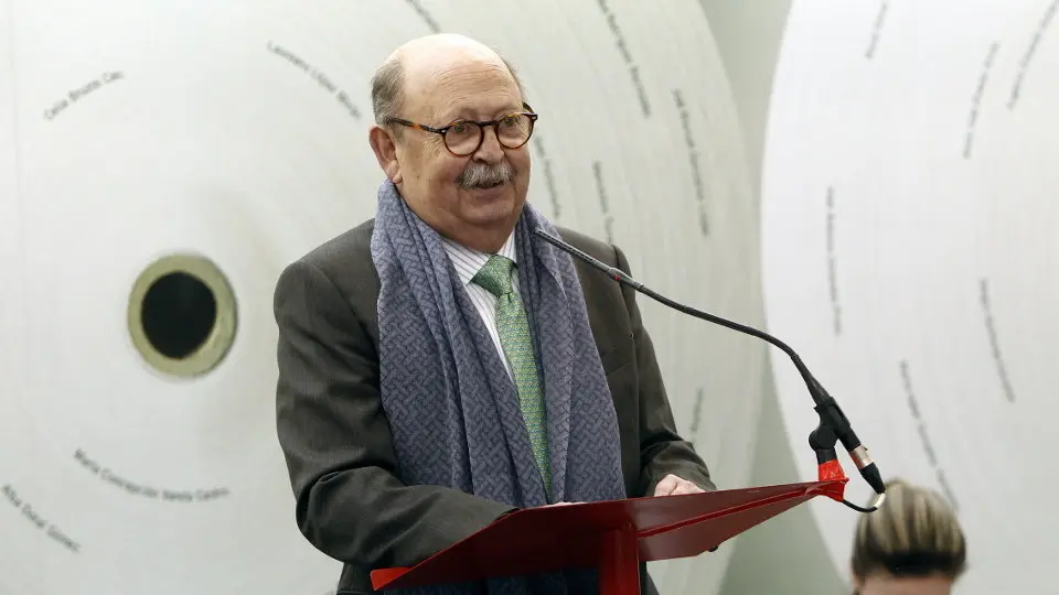 Cristino Álvarez, en la recepción del Premio Puro Cora. AEP