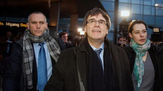 Puigdemont, en Copenhague. RICARDO RAMÍREZ