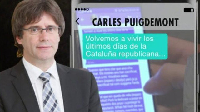 La exclusiva sobre los mensajes de Puigdemont. TELECINCO