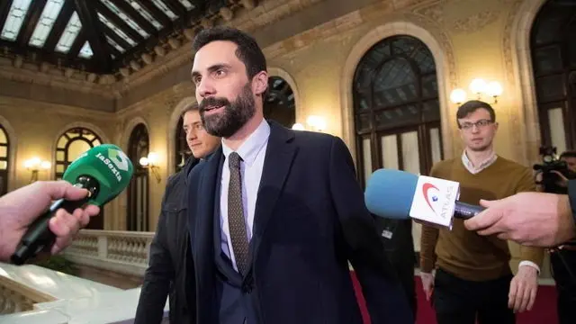 El presidente del Parlament, Roger Torrent. MARTA PÉREZ (EFE)