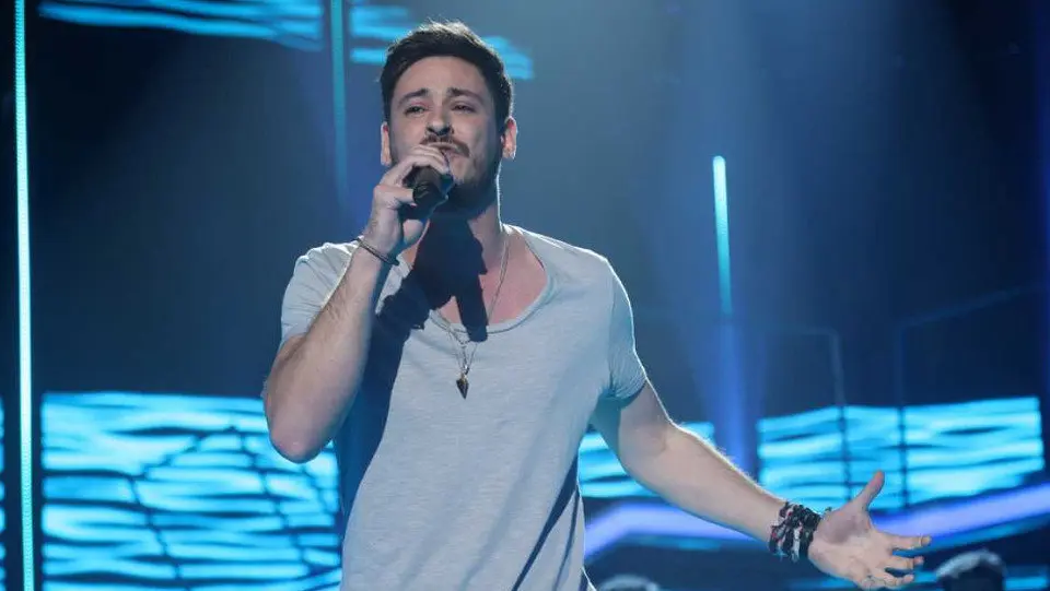 Cepeda, durante una actuación en Operación Triunfo. TVE