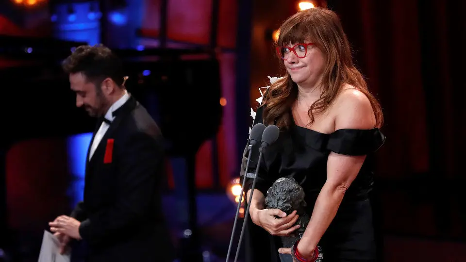 Coixet recogiendo el premio. EFE