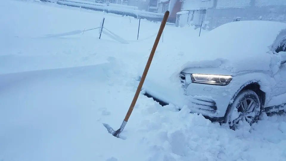 Así amaneció A Fonsagrada. EP