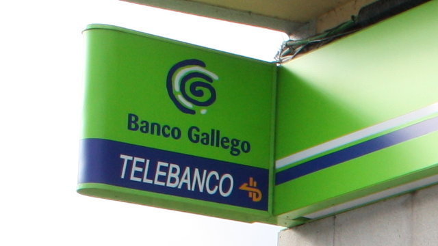 Una oficina del Banco Gallego. AEP