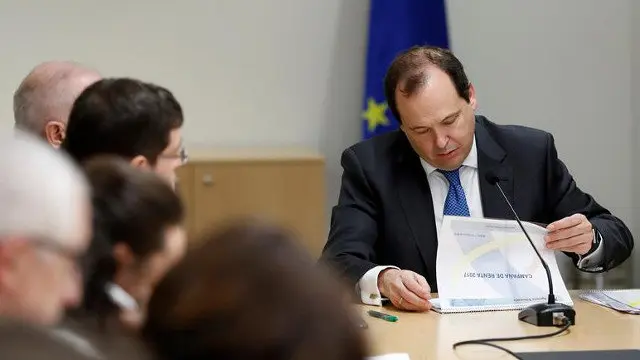 El director de gestión de la Agencia Tributaria, Rufino de la Rosa, en la presentación de la campaña de la renta. CHEMA MOYA (EFE)