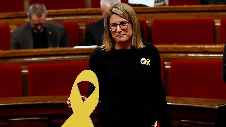 Elsa Artadi, en el Parlament. ALBERTO ESTÉVEZ